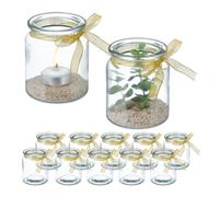 Vasetti portacandele Lanterne per candele 12 pz. 190 g Vasetti decorativi