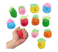 Relaxdays Set da 12 pupazzi antistress smiley