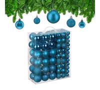 Palline Natalizie Decorazioni Palle Colorate Addobbi Natale Plastica Set 138