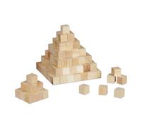 Relaxdays Set da 160 cubi di legno da 2 cm