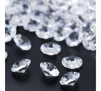 Relaxdays Cristalli Decorativi, Set da 1700, Diamanti per Centrotavola Matrimonio, Pietre Luminose, 6x10 mm, Trasparente