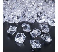 Relaxdays Cristalli Decorativi, Set da 180, per Centrotavola Matrimonio, Pietre Luminose, 2 x 2,5 x 1,5 cm, Trasparente, 2 x 2.5 x 1.5 cm
