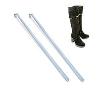 Relaxdays Set da 2 Calzascarpe in Metallo, Lunghi 70 cm, da Appendere, Calzatoio per Stivali e Scarpe Basse, Argentato, Ferro