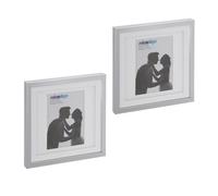Relaxdays Set da 2 cornici quadrate 25x25 cm