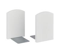 Relaxdays Set da 2 fermalibri in bambù bianco