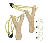 Relaxdays Set da 2 fionde sportive in legno