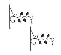 Relaxdays Set da 2 ganci appendivasi con foglie