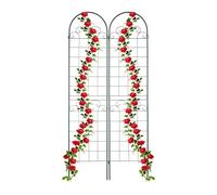 Grigliati per rampicanti Pannelli decorativi 2 pz. Verde scuro Resistente