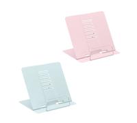 Supporti Reggilibri Leggii Porta Libri 6 Livelli Pieghevoli Clip Acciaio Set 2