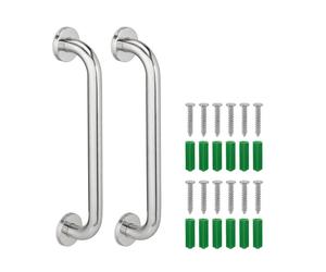 Relaxdays Set da 2 maniglioni in acciaio inox