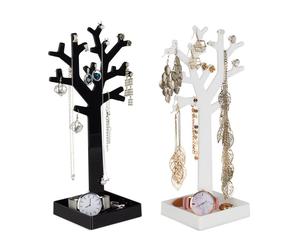 Relaxdays Set da 2 pezzo alberi portagioielli