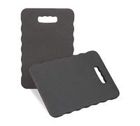 relaxdays Set da 2 Poggia Ginocchia, Officina, Supporto per Lavori da Giardinaggio, Tappetino Yoga, LxP 40x26, Nero