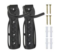Relaxdays Portabici da Muro, Set da 2 Ganci da Parete per Bici, Regge Max. 25 kg, per Garage, Supporto Verticale, Nero, Acciaio