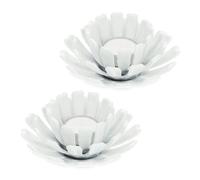 Relaxdays Set da 2 portacandele a forma di fiore