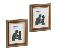 Relaxdays Set da 2 portafoto 15x20 cm decorative