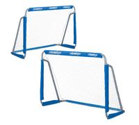 Set da 2 porte da calcio per il giardino 5,8 kg Blu Set di porte da calcio