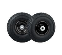 (TG. 16mm) Relaxdays Set da 2 Ruote per Carrello e Carriola, Ruotino Scorta ad A