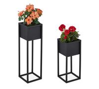 Set supporti fiori porta vasi portavaso sostegno piante portafiori metallo ferro