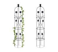 Relaxdays Set da 2 supporti per piante rampicanti