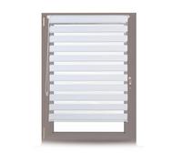 Relaxdays Set da 2 tende bianche a rullo 110x150cm