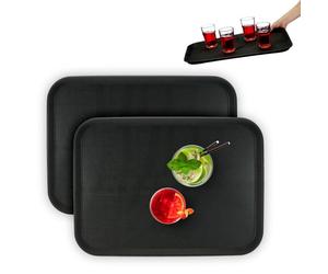 Relaxdays Set da 2 vassoi antiscivolo 56 x 41 cm