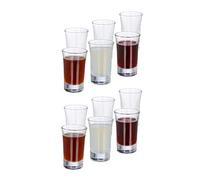 Relaxdays Set da 24 Bicchierini 2 cl Vetro Trasparente Tequila, Vodka, caffè, Resistenti e Lavabili in Lavastoviglie