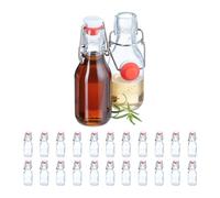 Relaxdays Set da 24 bottiglie ermetiche da 100 ml