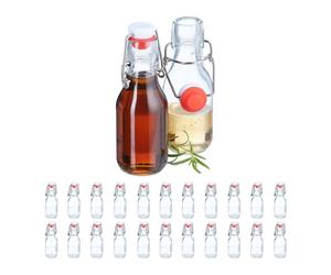 Relaxdays Set da 24 bottiglie ermetiche da 100 ml