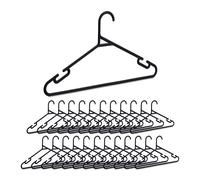 Relaxdays Set da 24 grucce appendiabiti nere