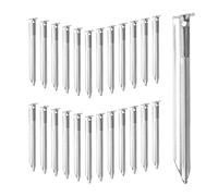 Relaxdays Set da 25 Picchetti per Tende, Pioli in Acciaio Profilo a V, 18x2x1,5 cm Ancoraggio a Terra Gazebi, Argento, 18 x 2 x 1,5 cm