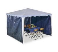 Pareti tende 2x3 m gazebo set 3 teli laterali parasole impermeabile esterno PE