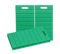 Relaxdays Set da 3 Poggia Ginocchia per Giardinaggio, Supporto Imbottitura Protettiva Tappetini, 4 x 39,5 x 20 cm, Verde