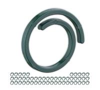 Relaxdays Anelli, Set da 300, in Plastica, Supporti Fissaggio Piante Rampicanti e Pomodori, Ø 2,5 cm, Verde, 0.2 x 2.5 x 2.5 cm