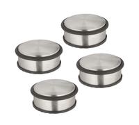 Relaxdays Set da 4 blocca porte in acciaio inox