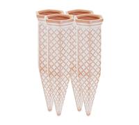 Relaxdays Set da 4 Coni da Irrigazione, per Piante e Fiori, Innaffiatori per Bottiglie da 1,5 Litri in Pet, Terracotta, Ceramica
