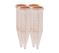 Relaxdays Set da 4 Coni da Irrigazione, per Piante e Fiori, Innaffiatori per Bottiglie da 1,5 Litri in Pet, Terracotta, Ceramica