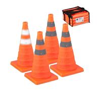 Relaxdays Set da 4 coni stradali pieghevoli