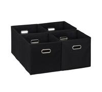 Relaxdays Set da 4 cubi portaoggetti salvaspazio