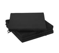 Relaxdays Set da 4 cuscini neri per sedie