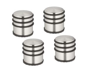 Relaxdays Set da 4 fermaporta in acciaio inox