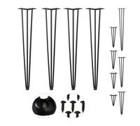 Relaxdays Set da 4 gambe da tavolo con 3 aste