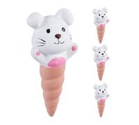 Relaxdays Coni di Argilla a Forma di Coniglio, Sfere da Irrigazione a Goccia, Set da 4, Design Coniglietto, 100 ml ciascuno, Irrigatore per Piante, Colorato, Ceramica