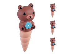 Relaxdays Set da 4 irrigatori a forma di orsetto