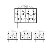 Relaxdays Set da 4 recinzioni in metallo