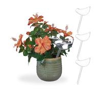 Relaxdays Set da 4 Sfere di Irrigazione a Goccia, Irrigatori a Forma di Volatile, 200 ml per Dispenser, Trasparente