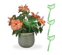 Relaxdays Set da 4 Sfere di Irrigazione a Goccia, Irrigatori Automatici a Forma di Volatile, 200 ml per Dispenser, Verde