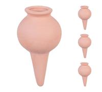 Relaxdays Sfere da Irrigazione a Goccia, Set da 4, Coni da 100 ml di Volume, Irrigatore per Piante 12x6 cm, Terracotta, Ceramica