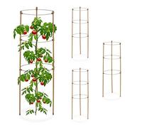 Sostegni per pomodori 110 g Ferro Sostegni per piante rampicanti 3 anelli