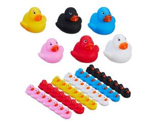 Relaxdays Set da 48 paperelle da bagno colorate