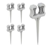 Relaxdays Set da 5 paletti d'ancoraggio per tubi